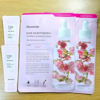 アモーレパシフィック(AMOREPACIFIC)のMamonde マモンド フラワーラップエッセンスマスク ローズ+クリーム(パック/フェイスマスク)