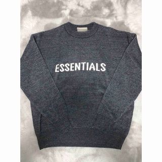 エッセンシャル(Essential)のFOG Fear Of God Essentials Knit ブラック(Tシャツ/カットソー(七分/長袖))