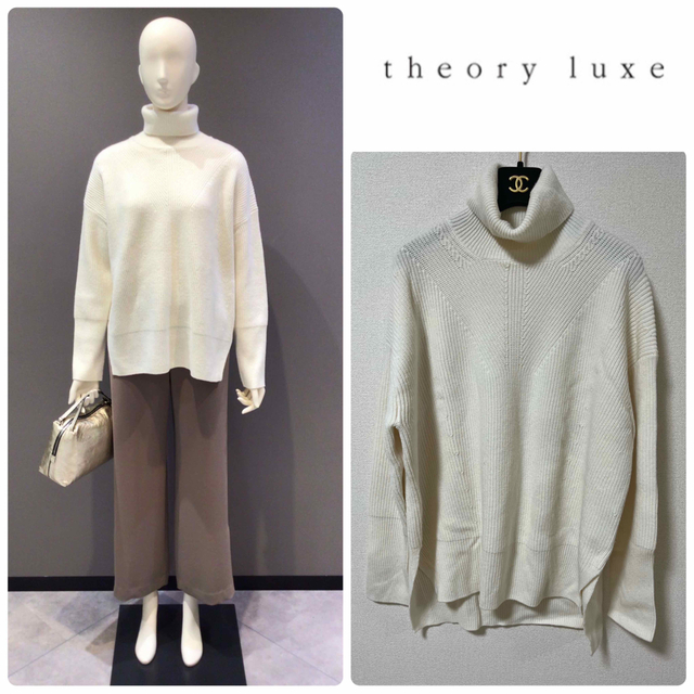 Theory luxe(セオリーリュクス)の未使用品♡ セオリーリュクス   カシミヤ 混　タートルニット レディースのトップス(ニット/セーター)の商品写真