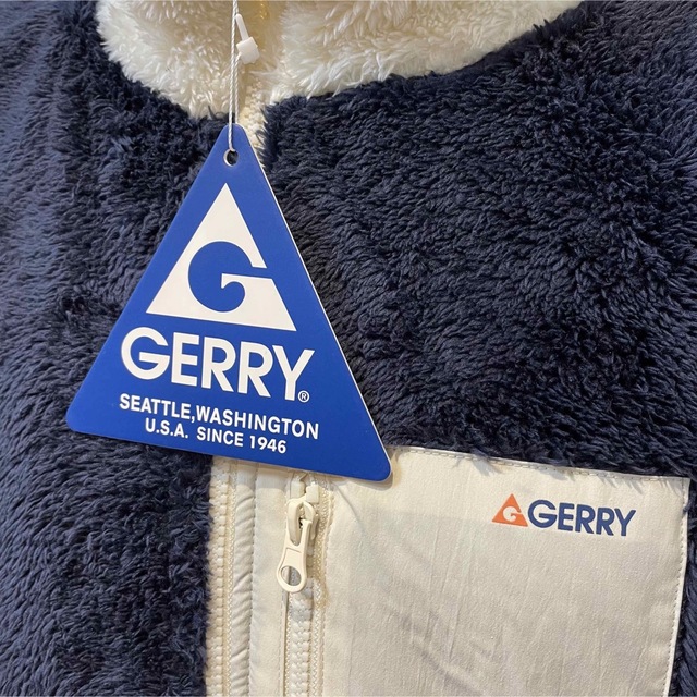 GERRY(ジェリー)のL新品GERRYジェリーシャギーボアフリースジップパーカーキャンプアウトドア通学 メンズのジャケット/アウター(マウンテンパーカー)の商品写真