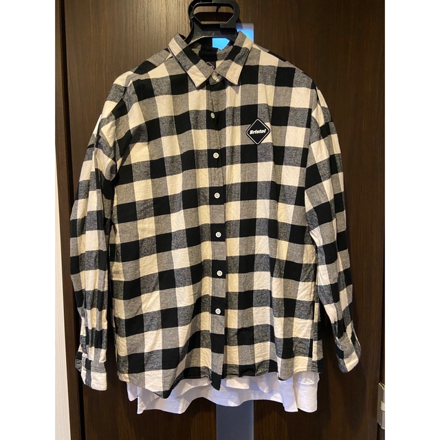 fcrb BIGLOGO FLANNEL BAGGY SHIRT Bristol約63ｃｍ袖丈