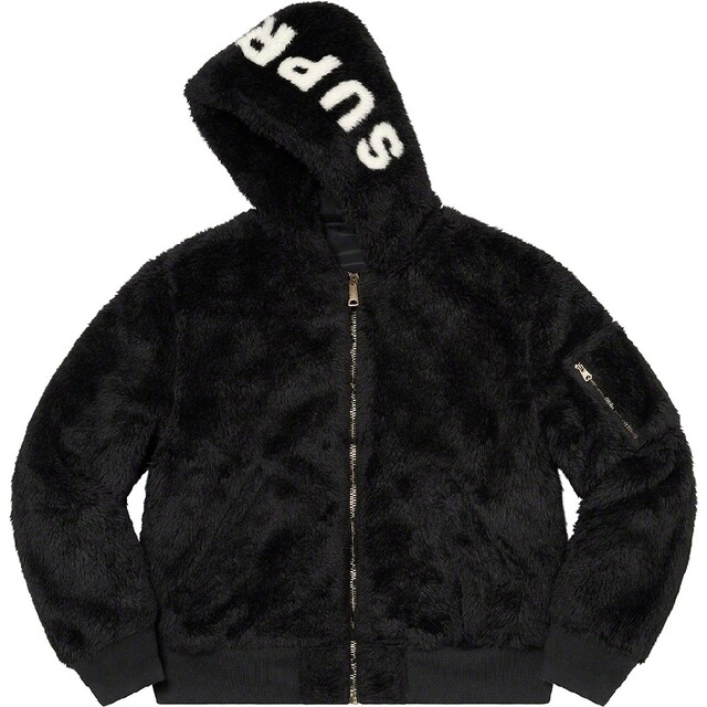 Supreme Faux Fur Reversible MA-1 BlackXL 4