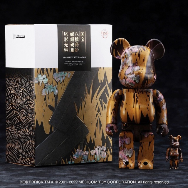 東京国立博物館 BE@RBRICK  尾形光琳 国宝「八橋蒔絵螺鈿硯箱」