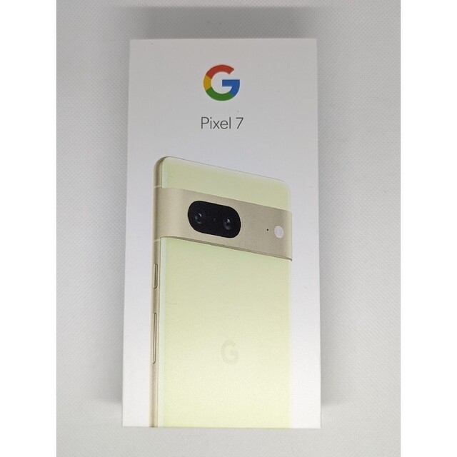 注目ブランド Pixel Google 新品ストア購入 128GB Lemongrass Pixel7 スマートフォン本体 