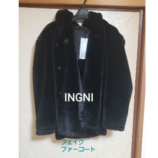 イング(INGNI)の□送料無料□ INGNI  フード付きフェイクファーコート(毛皮/ファーコート)