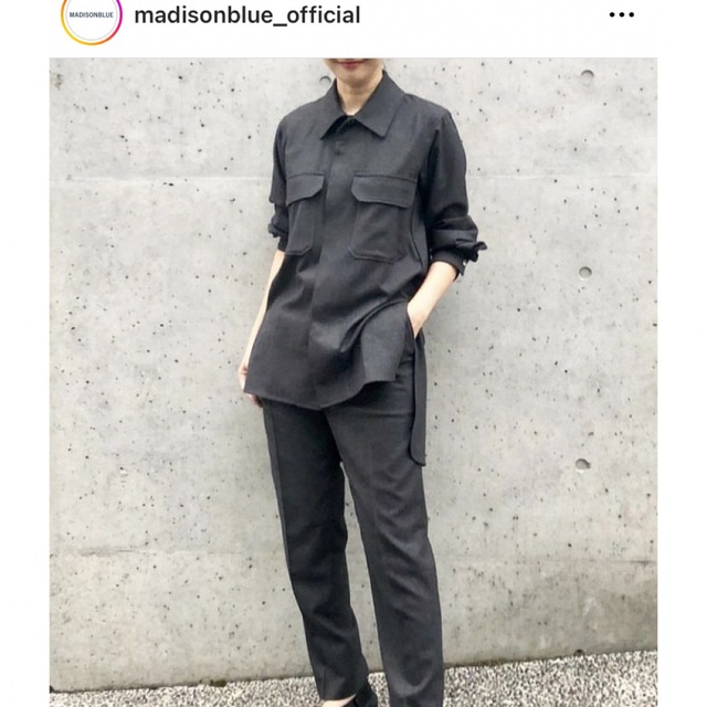 MADISONBLUE(マディソンブルー)のマディソンブルー ウールシャツmadison blue レディースのトップス(シャツ/ブラウス(長袖/七分))の商品写真