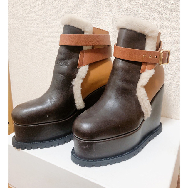 sacai(サカイ)のsacai ウェッジソールブーツ レディースの靴/シューズ(ブーツ)の商品写真