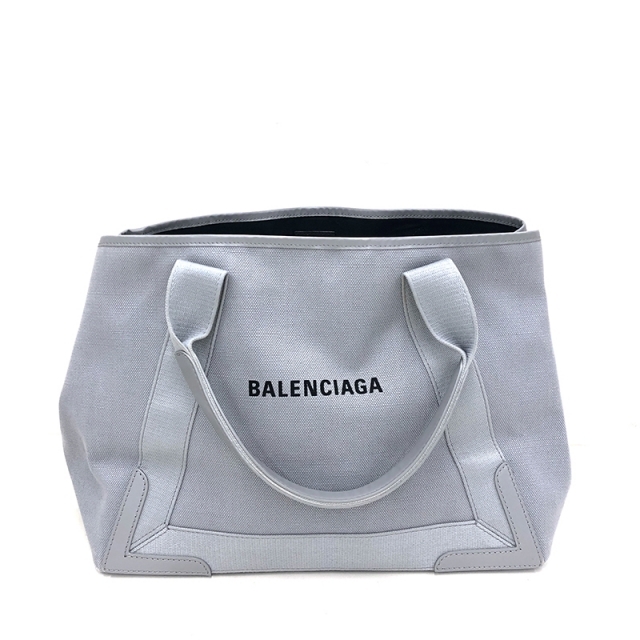 5年保証』 Balenciaga トートバッグ ネイビーカバス BALENCIAGA
