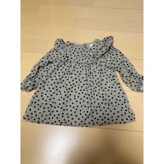 ザラキッズ(ZARA KIDS)のZARA ドットワンピース ザラ 80(ワンピース)