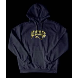 シュプリーム(Supreme)のPOUYA WHO AM I TO BLAME HOODIE - NAVY(パーカー)