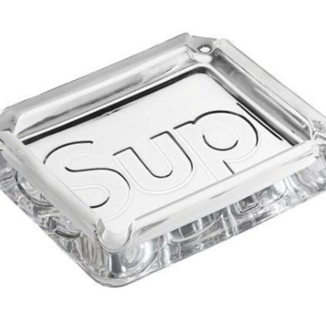 Supreme Debossed Glass Ashtray Clear 灰皿