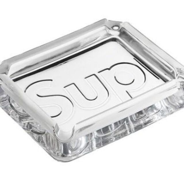 Supreme Debossed Glass Ashtray 灰皿 クリアー