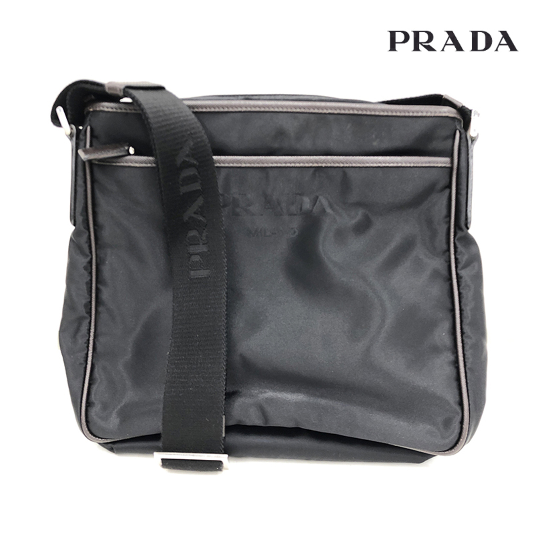 プラダ PRADA ナイロン レザー トートバッグ