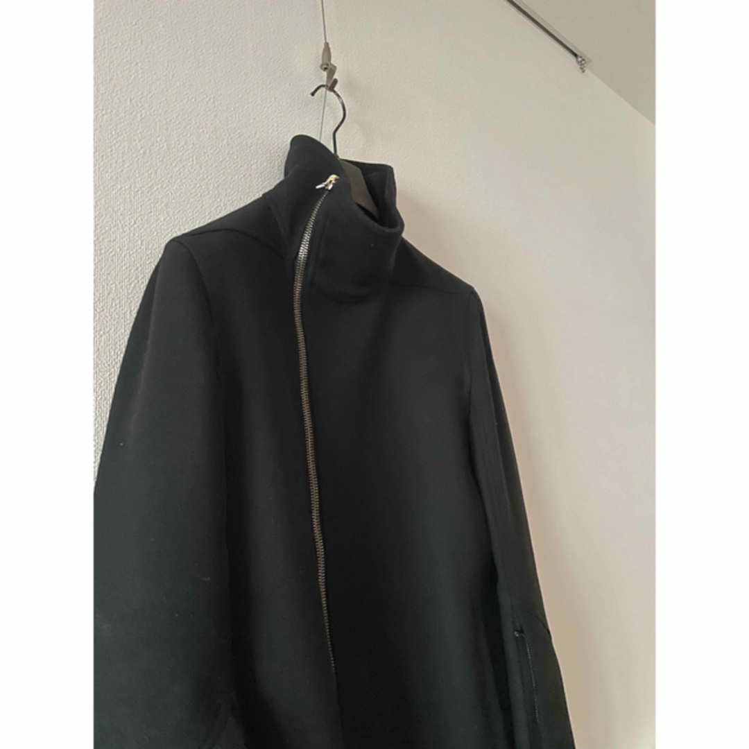 Rick Owens(リックオウエンス)のRICK OWENS リックオウエンスTubeway ジップアップコート 美品 メンズのジャケット/アウター(チェスターコート)の商品写真