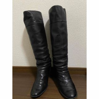 ローズバッド(ROSE BUD)のROSE BAD ALL  BLACK ロングブーツ(ブーツ)