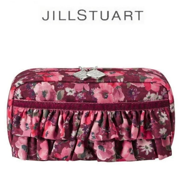 JILLSTUART(ジルスチュアート)の【未使用品タグ無し】JILLSTUART 花柄ポーチ レッド レディースのファッション小物(ポーチ)の商品写真