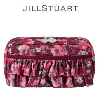 ジルスチュアート(JILLSTUART)の【未使用品タグ無し】JILLSTUART 花柄ポーチ レッド(ポーチ)