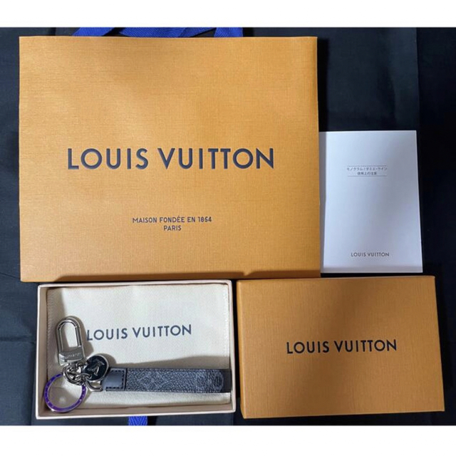 LOUIS VUITTON(ルイヴィトン)のLOUIS VUITTON ポルトクレドラゴンヌ キーホルダー エクリプス メンズのファッション小物(キーホルダー)の商品写真