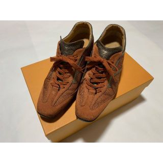 トッズ(TOD'S)のトッズ TOD'S  24cm スニーカー オレンジ スエード(スニーカー)