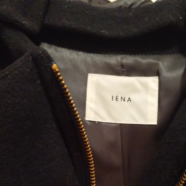 IENA(イエナ)のお値下げ 美品イエナ IENA ウールフードコクーンコート サイズ40 レディースのジャケット/アウター(ロングコート)の商品写真