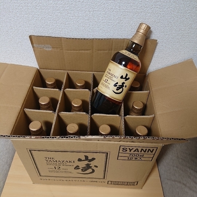 サントリー(サントリー)のサントリーウイスキー 山崎12年700ml　１２本セット　※説明必読 食品/飲料/酒の酒(その他)の商品写真