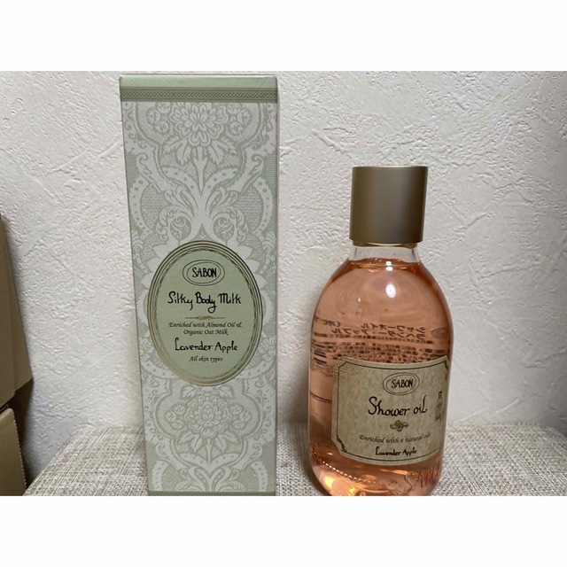 SABON(サボン)のSABON サボン　シャワーオイル　シルキーボディミルク　セット コスメ/美容のボディケア(ボディローション/ミルク)の商品写真