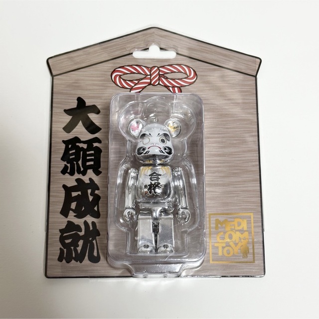 BE@RBRICK 達磨 合格 銀メッキ 100％