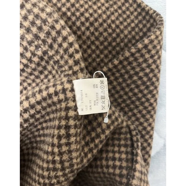 todayful トゥデイフル オーバーチェックコート サイズ38 todayful トゥデイフル オーバーチェックコート サイズ38