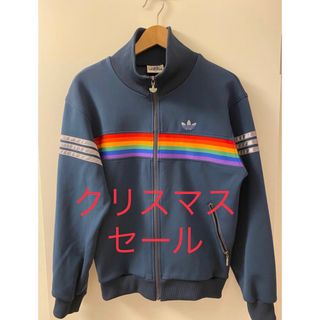 アディダス(adidas)の【美品】【希少】90s古着 アディダス トラックジャケット レンボ 刺繍 M-L(ジャージ)