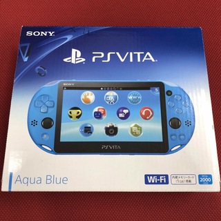 プレイステーションヴィータ(PlayStation Vita)のプレイステーションヴィータ　本体  PCH-2000 ZA23 アクアブルー(携帯用ゲーム機本体)