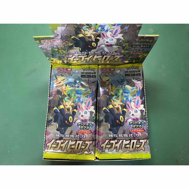 イーブイヒーローズ 1BOX シュリンク無し ポケモンカード - Box/デッキ