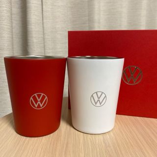 フォルクスワーゲン(Volkswagen)の新品！VWテイクアウトタンブラー紅白❤️🤍値下げ(タンブラー)