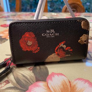 【完売品】コーチ　coach フローラル　カードケース　コインケース