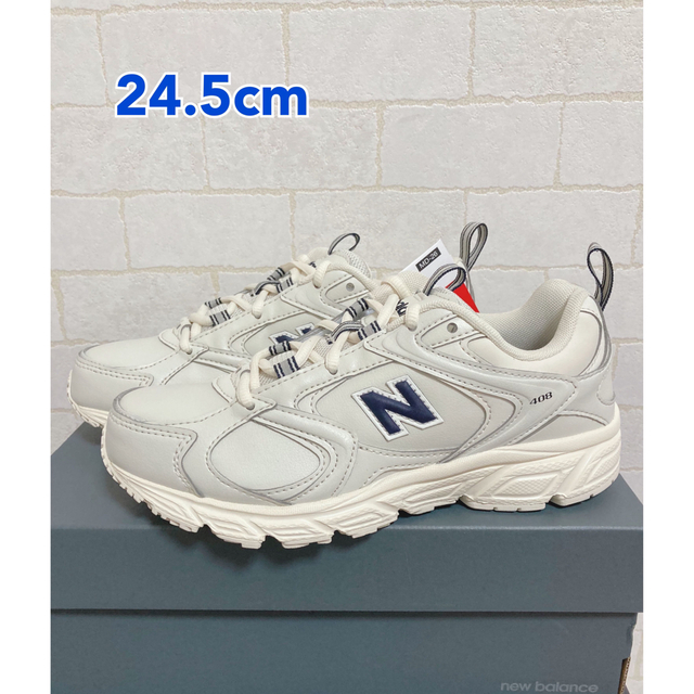 【24.5cm】New Balance  ML408 ニューバランス　ホワイト靴/シューズ