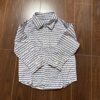 ベビーギャップ(babyGAP)のシャツ　バイク　白　ネイビー(ブラウス)