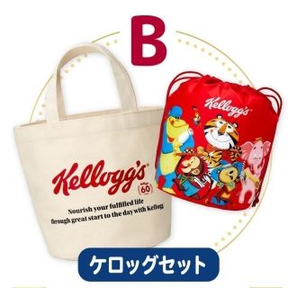 ケロッグ(Kellogg's)のケロッグ　コットントートバッグ&保温保冷巾着(エコバッグ)