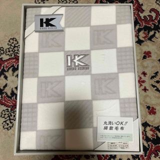 ヒロココシノ(HIROKO KOSHINO)の【匿名配送・送料込】専用: 未使用こたつ中掛け毛布&綿敷き毛布　グレー(シーツ/カバー)