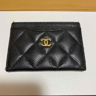 シャネル(CHANEL)の最終値下げ❤CHANELキャビアスキンマトラッセパスケース(名刺入れ/定期入れ)