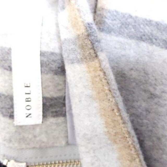 Noble(ノーブル)のNoble ウールチェックスカート レディースのスカート(ロングスカート)の商品写真