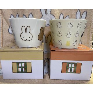 ミッフィー(miffy)のミッフィー　おやつボウル2個セット(食器)