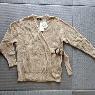 ユナイテッドアローズグリーンレーベルリラクシング(UNITED ARROWS green label relaxing)の新品 GREEN LABEL RELAXING カシュクールカーディガン 未使用(カーディガン)