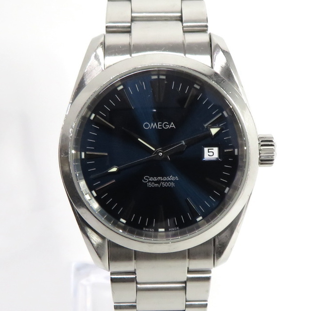 特価 OMEGA - OMEGA メンズ腕時計 SS クオーツ アクアテラ シーマスター 腕時計(アナログ)