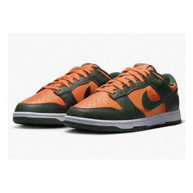 Nike Dunk Low Retro Green and Orange