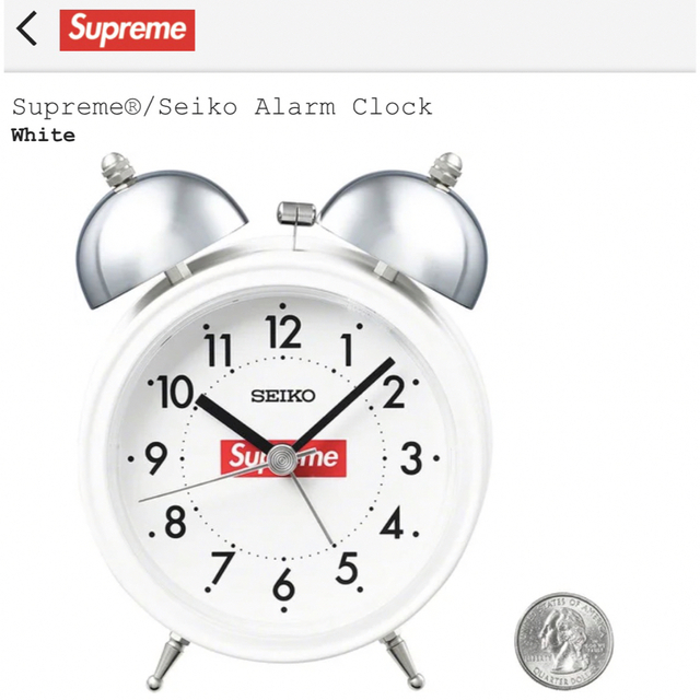 Supreme(シュプリーム)のSupreme/Seiko Alarm Clock シュプリームアラームクロック インテリア/住まい/日用品のインテリア小物(置時計)の商品写真