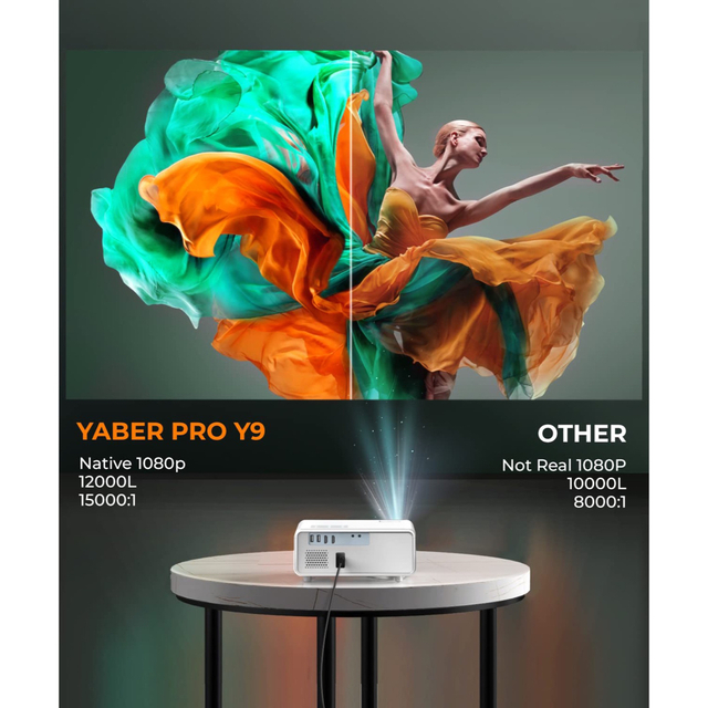 YABER ヤバー PRO Y9 プロジェクター の通販 by ヒーフー's shop|ラクマ