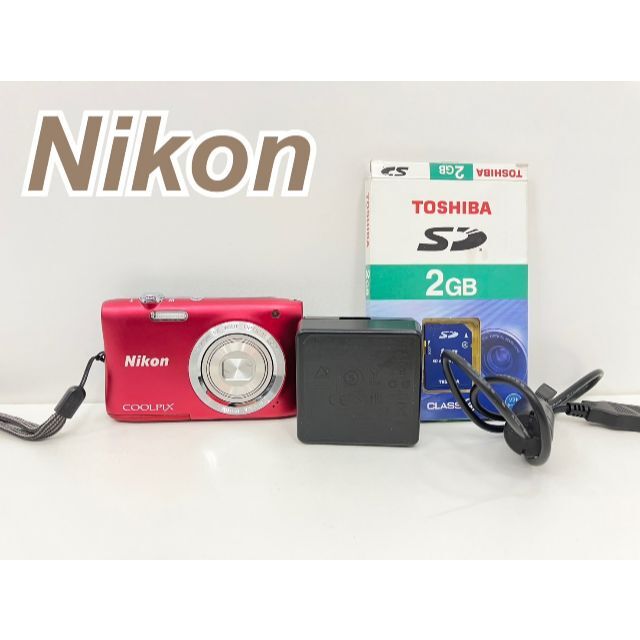 Nikon(ニコン)の良品 Nikon ニコン COOLPIX S2900 付属品あり スマホ/家電/カメラのカメラ(コンパクトデジタルカメラ)の商品写真