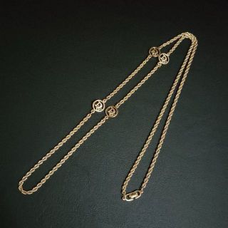 ☆極美品☆Christian Dior ロング ネックレス(ゴールド) ccorca.org