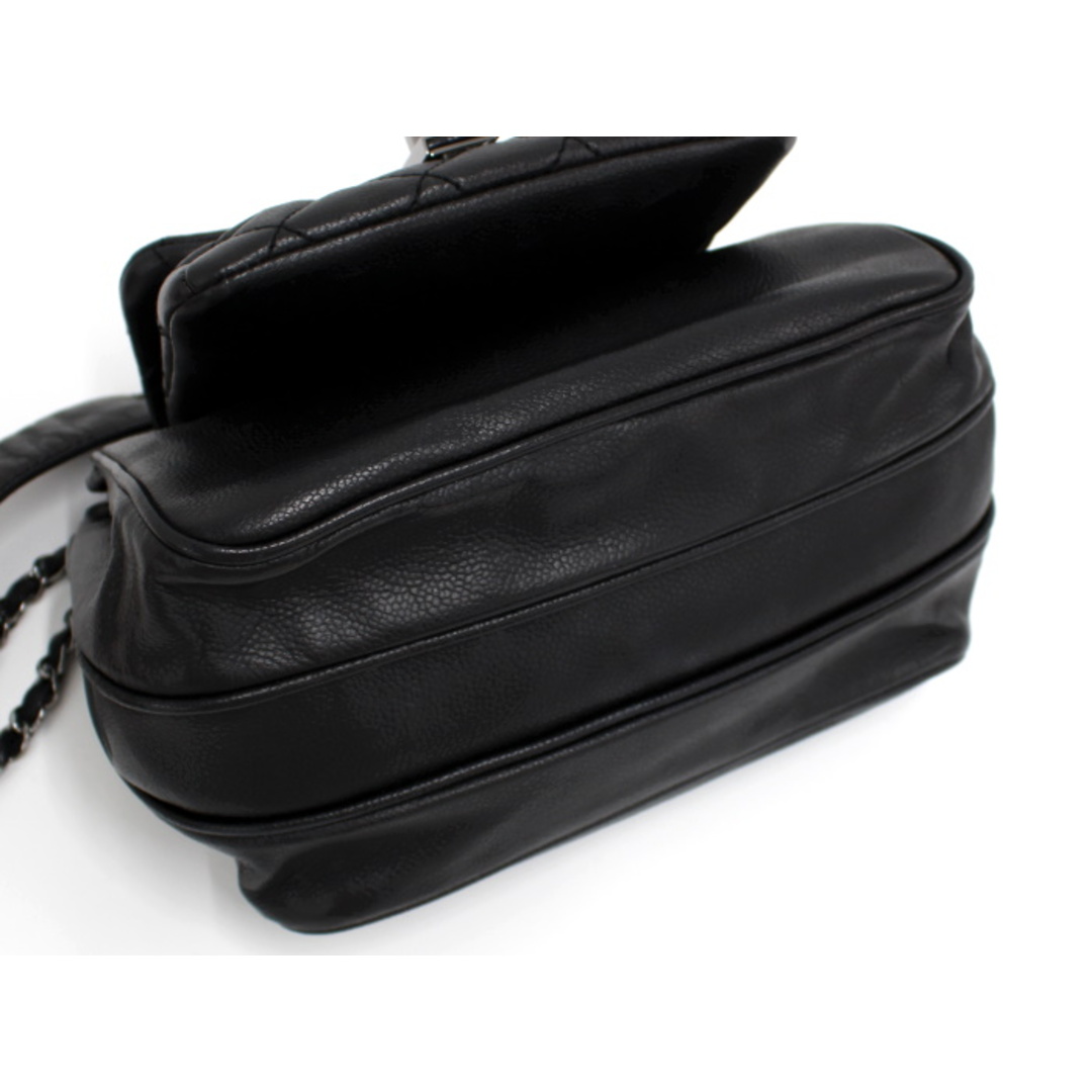 CHANEL チェーンショルダーバッグ 2.55 レザー ブラック