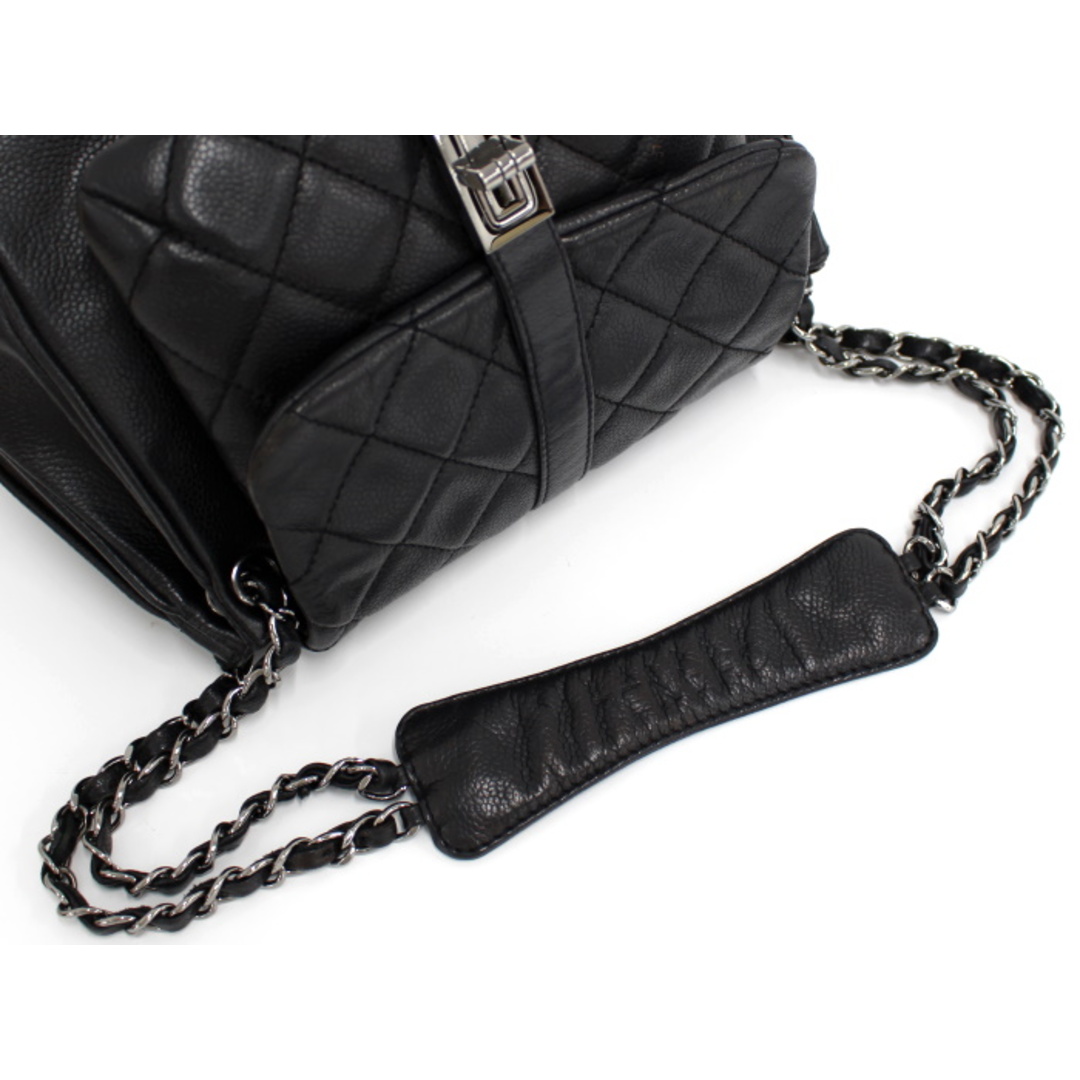 CHANEL チェーンショルダーバッグ 2.55 レザー ブラック
