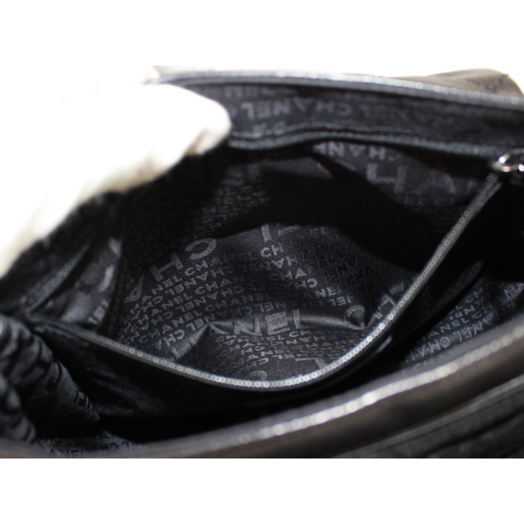 CHANEL チェーンショルダーバッグ 2.55 レザー ブラック